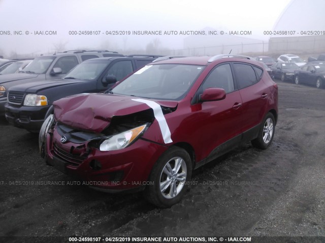 KM8JU3AC6BU213254 - 2011 HYUNDAI TUCSON GLS/LIMITED 红色 照片 2