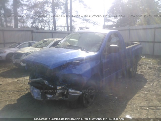 1D7HA16K38J154423 - 2008 DODGE RAM 1500 ST BLUE photo 2