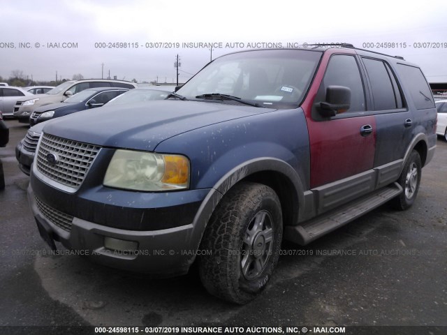 1FMFU17L83LC56907 - 2003 FORD EXPEDITION EDDIE BAUER BLUE photo 2