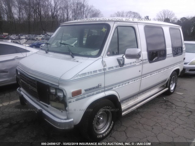 1GDEG25Z7RF509948 - 1994 GMC RALLY WAGON / VAN G2500 WHITE photo 2