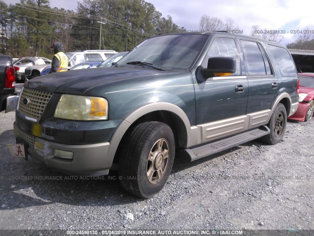 1FMRU17W63LA64439 - 2003 FORD EXPEDITION EDDIE BAUER GREEN photo 2