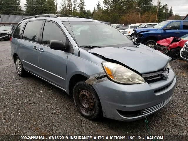 5TDZA23C05S242250 - 2005 TOYOTA SIENNA CE/LE BLUE photo 1