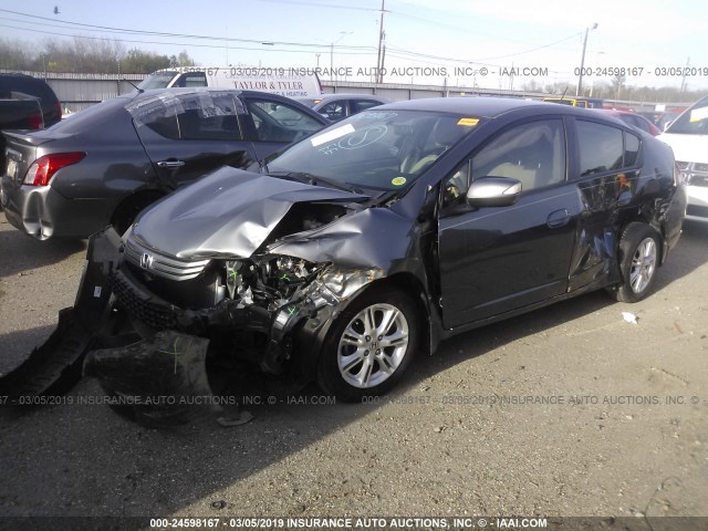 JHMZE2H76BS010561 - 2011 HONDA INSIGHT EX GRAY photo 2