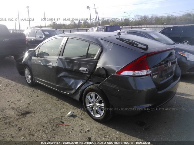 JHMZE2H76BS010561 - 2011 HONDA INSIGHT EX GRAY photo 3