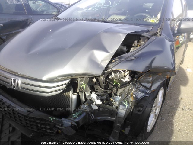 JHMZE2H76BS010561 - 2011 HONDA INSIGHT EX GRAY photo 6