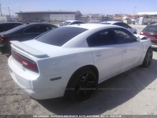 2C3CDXDT4CH188041 - 2012 DODGE CHARGER R/T WHITE photo 4