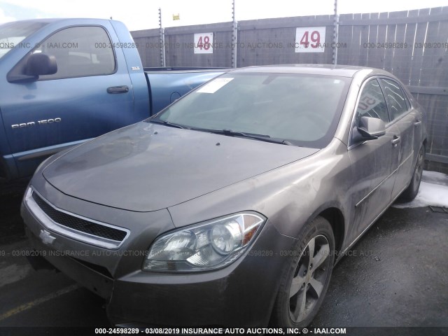 1G1ZC5EU7BF366425 - 2011 CHEVROLET MALIBU 1LT 勃艮第红 照片 2