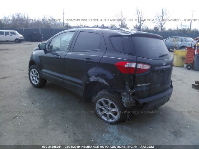 MAJ3P1TE3JC190453 - 2018 FORD ECOSPORT SE BLACK photo 3