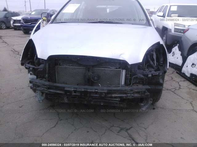 KNAFG528997269007 - 2009 KIA RONDO LX/EX GRAY photo 6