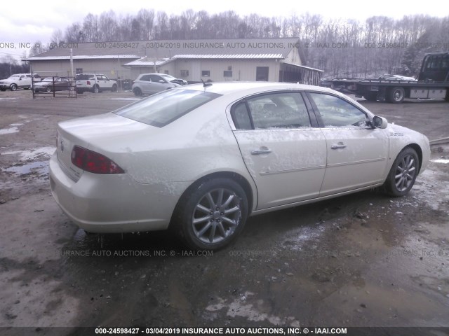 1G4HE57Y68U156024 - 2008 BUICK LUCERNE CXS WHITE photo 4