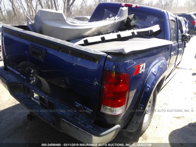 3GTP2VE75CG303125 - 2012 GMC SIERRA K1500 SLE BLUE photo 4