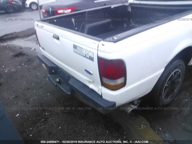 1FTCR10A3RUE00206 - 1994 FORD RANGER WHITE photo 6