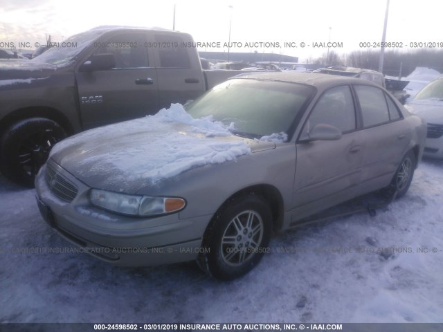 2G4WB55K411299585 - 2001 BUICK REGAL LS TAN photo 2