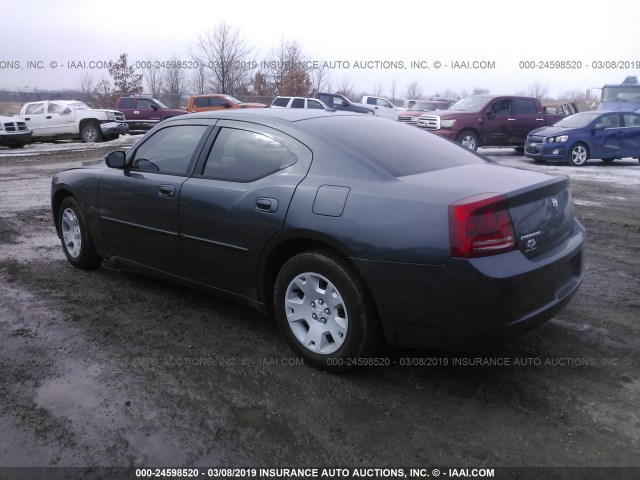 2B3KA43G97H863344 - 2007 DODGE CHARGER SE/SXT BLUE photo 3