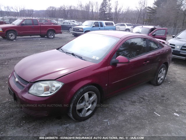 1G1AD1F54A7106941 - 2010 CHEVROLET COBALT 1LT RED photo 2