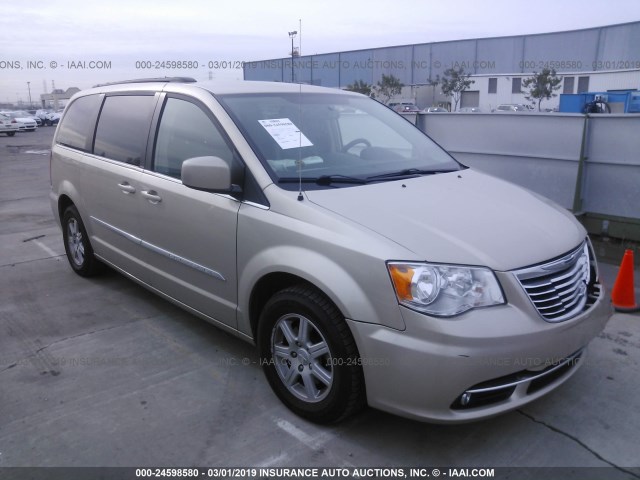 2C4RC1BG0CR375394 - 2012 CHRYSLER TOWN & COUNTRY TOURING Champagne photo 1
