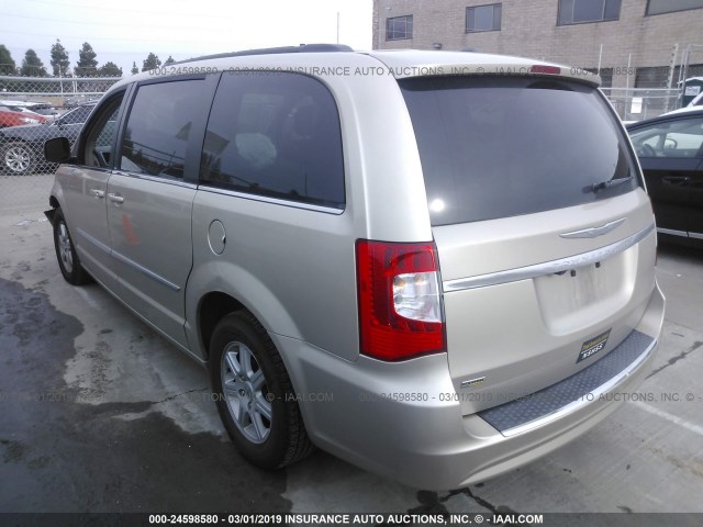 2C4RC1BG0CR375394 - 2012 CHRYSLER TOWN & COUNTRY TOURING Champagne photo 3