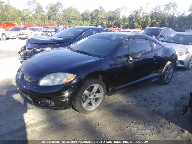 4A3AK24F17E065362 - 2007 MITSUBISHI ECLIPSE GS BLACK photo 2