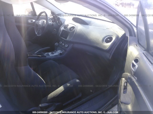 4A3AK24F17E065362 - 2007 MITSUBISHI ECLIPSE GS BLACK photo 5