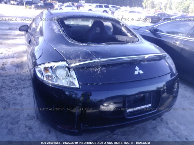 4A3AK24F17E065362 - 2007 MITSUBISHI ECLIPSE GS BLACK photo 6