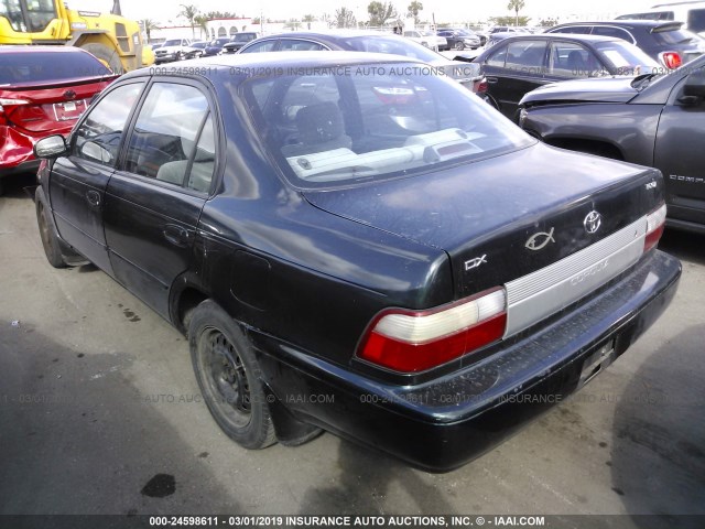 1NXBB02E7VZ609478 - 1997 TOYOTA COROLLA DX GREEN photo 3