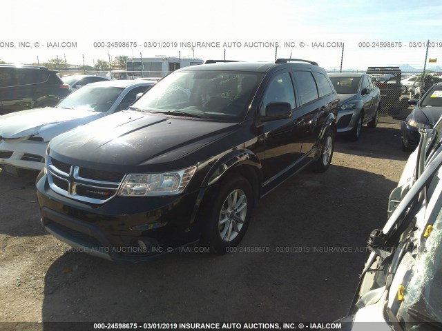 3C4PDCBG9ET115446 - 2014 DODGE JOURNEY SXT BLACK photo 2