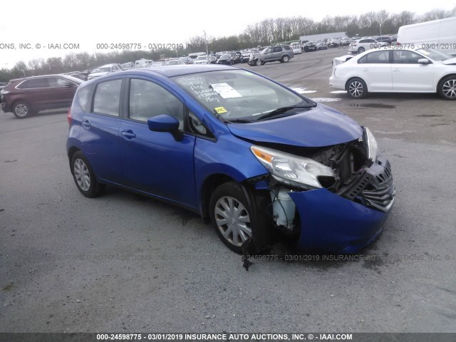 3N1CE2CP7FL364207 - 2015 NISSAN VERSA NOTE S/S PLUS/SV/SL/SR BLUE photo 1