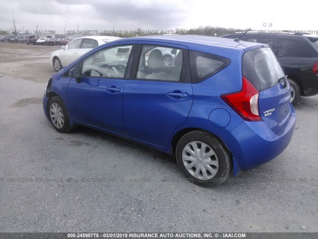 3N1CE2CP7FL364207 - 2015 NISSAN VERSA NOTE S/S PLUS/SV/SL/SR BLUE photo 3