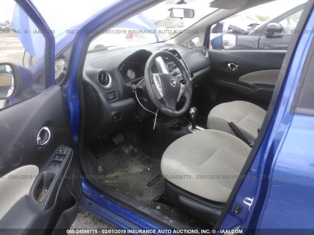 3N1CE2CP7FL364207 - 2015 NISSAN VERSA NOTE S/S PLUS/SV/SL/SR BLUE photo 5