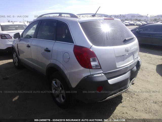 3GNAL2EK0DS625375 - 2013 CHEVROLET CAPTIVA LS 银色 照片 3