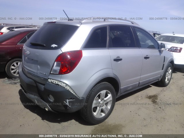 3GNAL2EK0DS625375 - 2013 CHEVROLET CAPTIVA LS 银色 照片 4