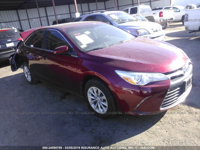 4T1BF1FK1GU613023 - 2016 TOYOTA CAMRY LE/XLE/SE/XSE RED photo 1