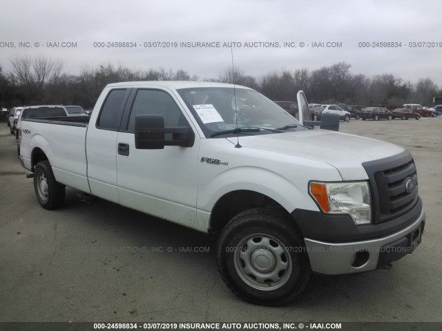 1FTVX1EV4AKE05361 - 2010 FORD F150 SUPER CAB WHITE photo 1