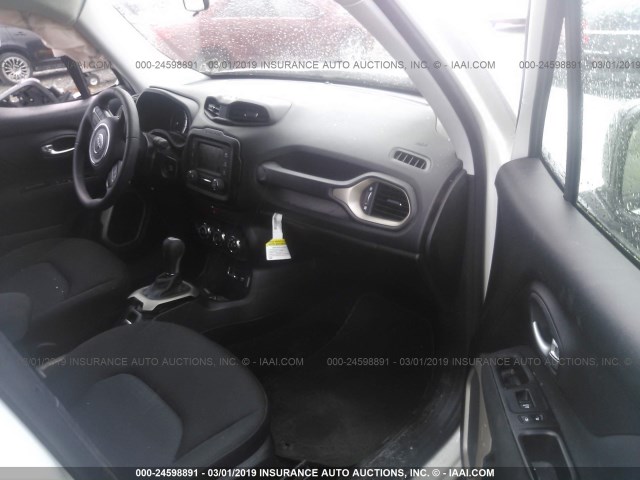 ZACCJAAB2HPG05336 - 2017 JEEP RENEGADE SPORT WHITE photo 5