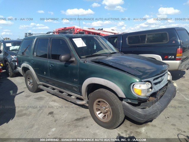 1FMDU62E11ZA13897 - 2001 FORD EXPLORER XLS GREEN photo 1