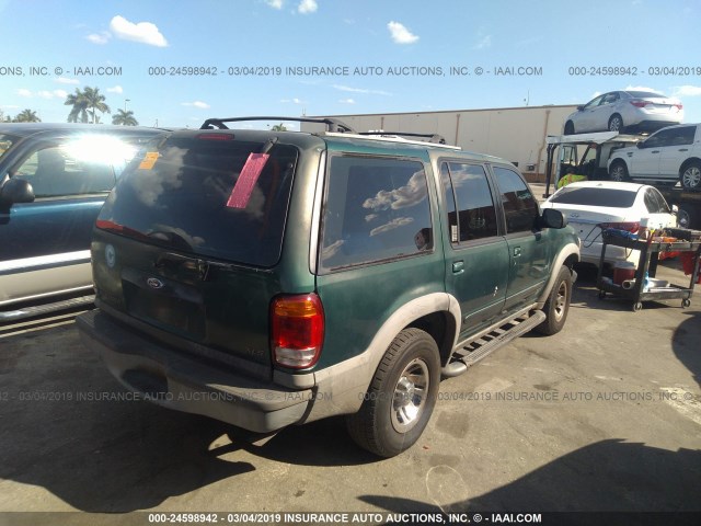 1FMDU62E11ZA13897 - 2001 FORD EXPLORER XLS GREEN photo 4