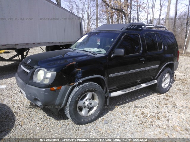 5N1ED28T62C507261 - 2002 NISSAN XTERRA XE/SE BLACK photo 2