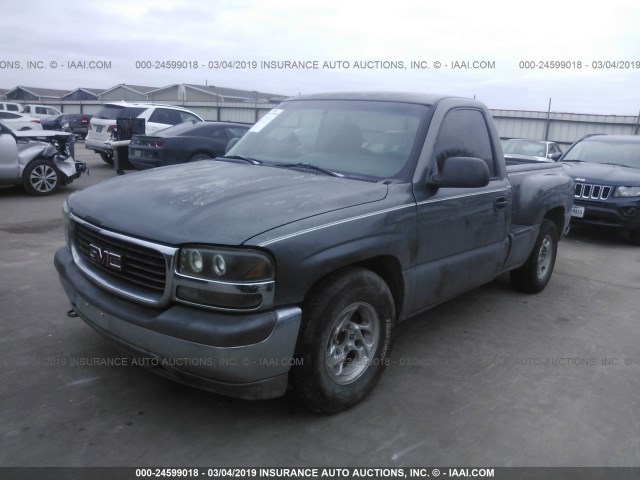 1GTEC14W2YZ215145 - 2000 GMC NEW SIERRA C1500 GRAY photo 2