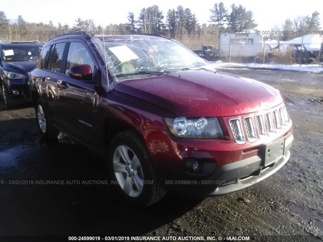 1C4NJDEB4FD245471 - 2015 JEEP COMPASS LATITUDE RED photo 1