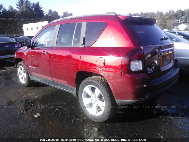 1C4NJDEB4FD245471 - 2015 JEEP COMPASS LATITUDE RED photo 3