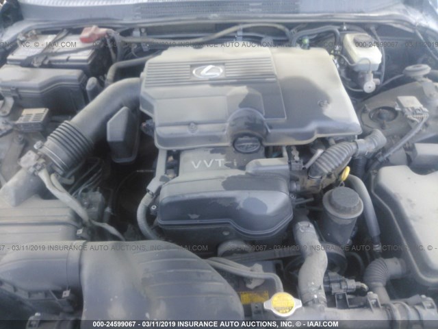 JTHBD192740087276 - 2004 LEXUS IS 300 GRAY photo 10