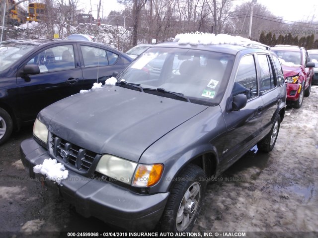 KNDJA723015086688 - 2001 KIA SPORTAGE GRAY photo 2