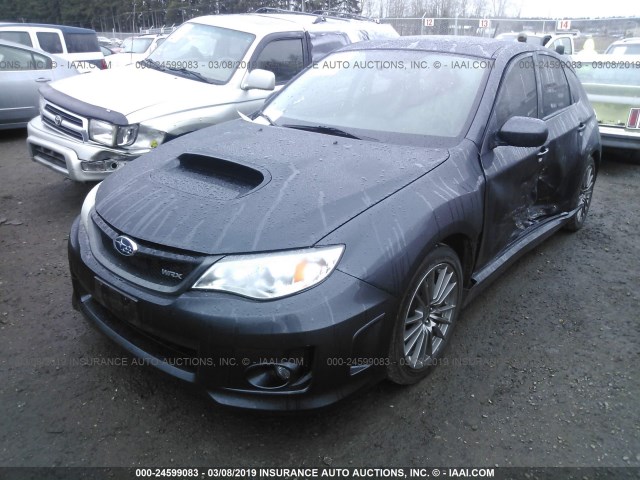 JF1GR7E6XEG213469 - 2014 SUBARU IMPREZA WRX BLACK photo 2