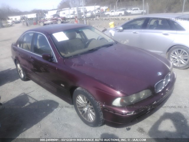 WBADT63461CF05891 - 2001 BMW 530 I AUTOMATIC BURGUNDY photo 1