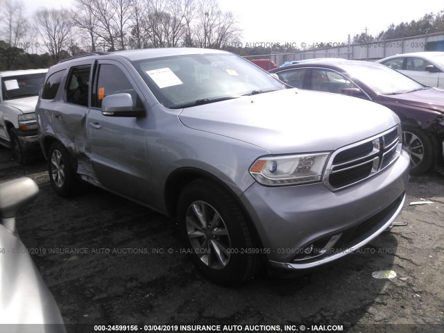 1C4RDHDG1EC973721 - 2014 DODGE DURANGO LIMITED SILVER photo 1