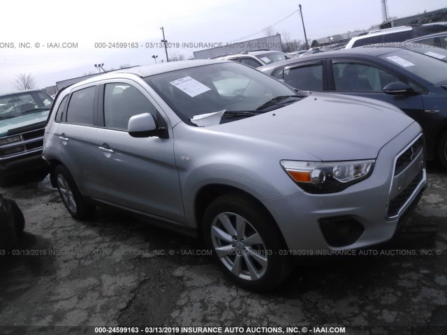 4A4AR3AU6DE005735 - 2013 MITSUBISHI OUTLANDER SPORT ES SILVER photo 1