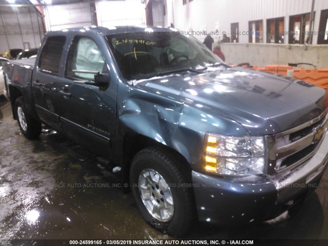 3GCRKSE35AG156693 - 2010 CHEVROLET SILVERADO K1500 LT GRAY photo 1