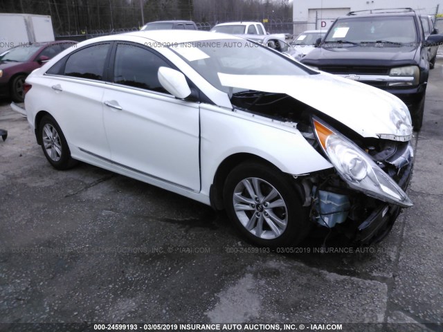 5NPEC4AC0DH744414 - 2013 HYUNDAI SONATA SE/LIMITED WHITE photo 1