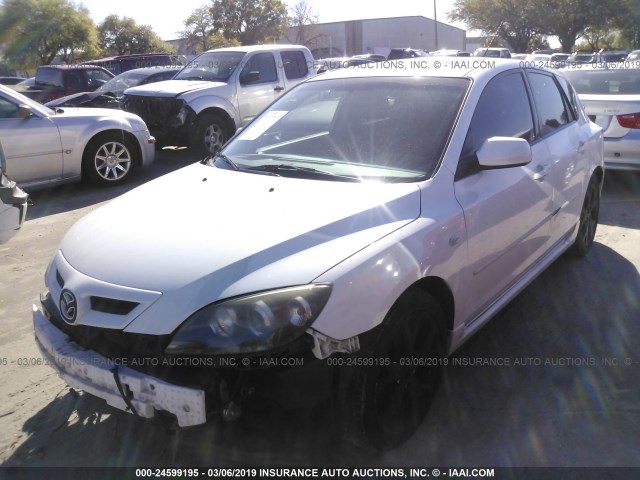 JM1BK343671670701 - 2007 MAZDA 3 HATCHBACK WHITE photo 2