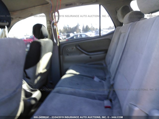 5TDZT34A66S267197 - 2006 TOYOTA SEQUOIA SR5 GRAY photo 8